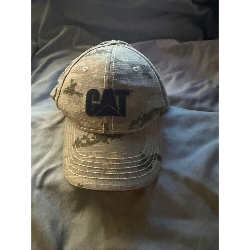 CAT Caterpillar Youth Digital Camo Baseball Cap Adjustable Hat One Size